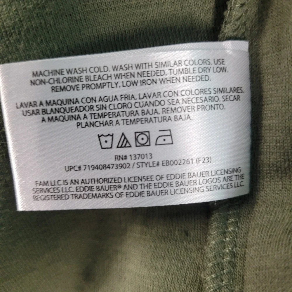 Eddie Bauer Double Knit Crew Mens XXL Forest Night Green NWT EB002261 Sweatshirt - Picture 9 of 14
